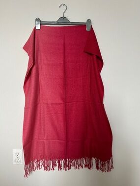 Pashmina scarf - two tone Red to Pink